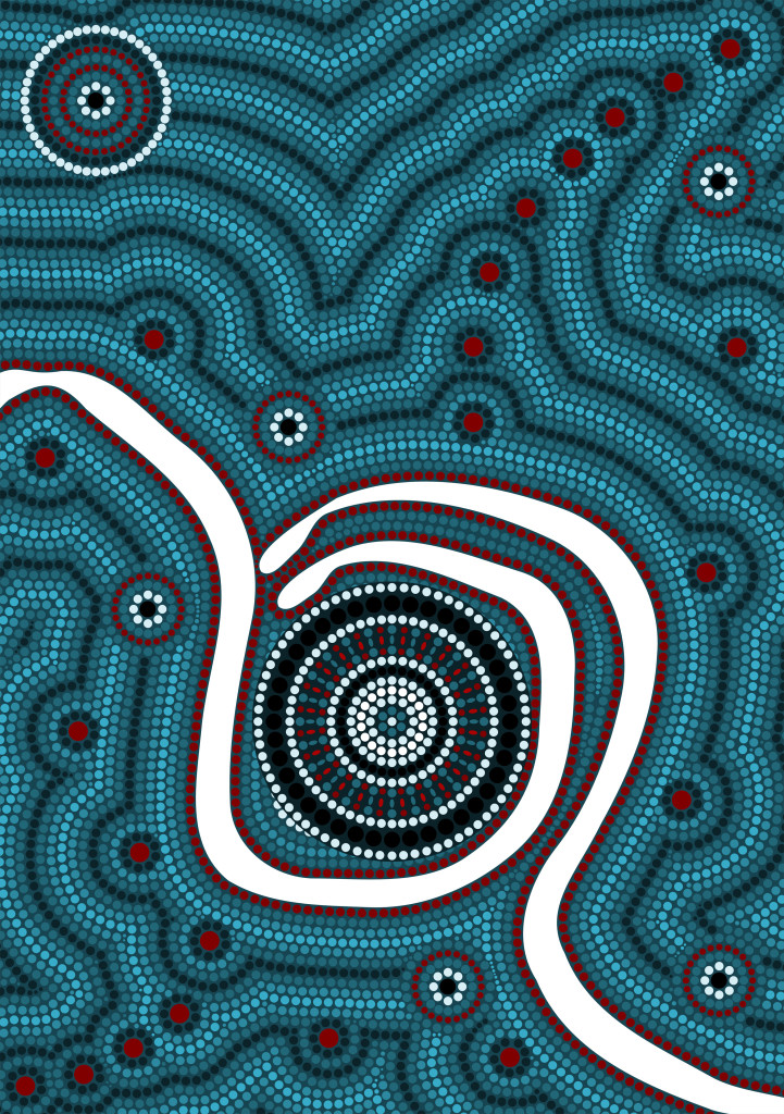 A Illustration Based On Aboriginal Style Of Dot Painting - Aboriginal Art - HD Wallpaper 