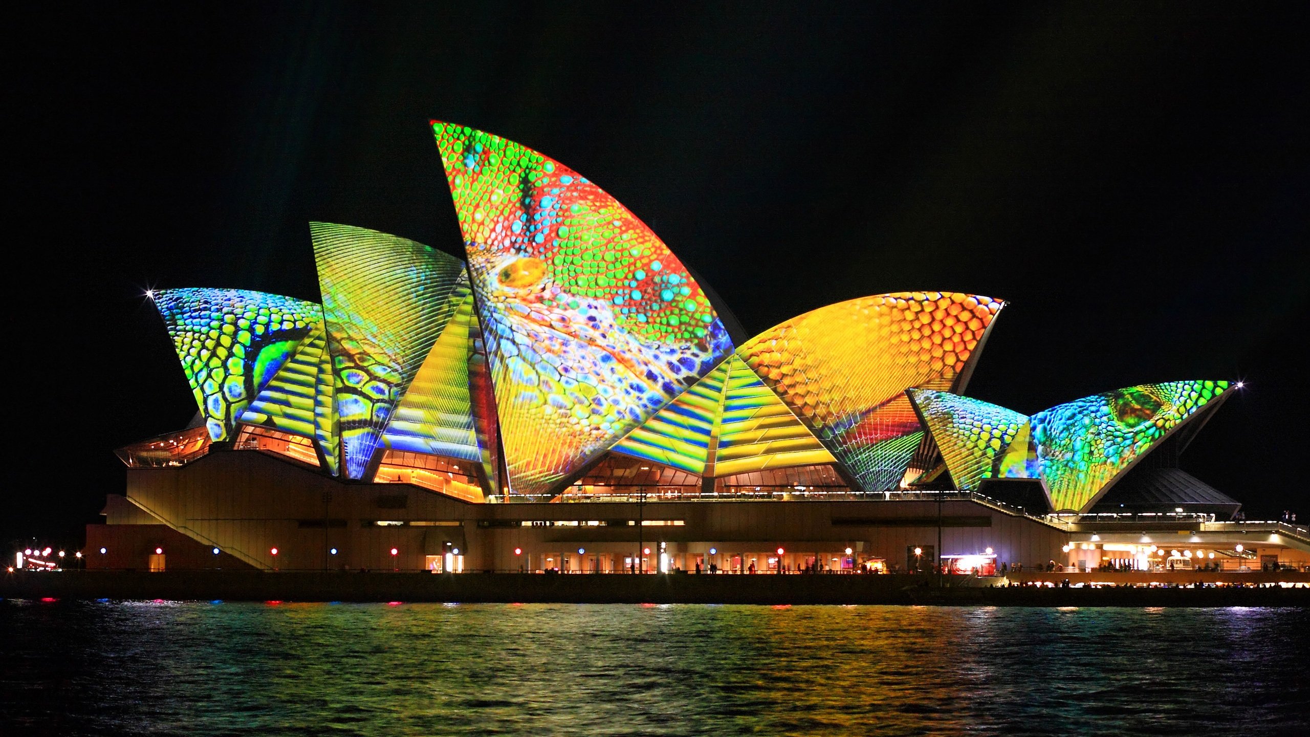 Awesome Sydney Opera House Free Wallpaper Id - Opera House Vivid Sydney 2014 - HD Wallpaper 