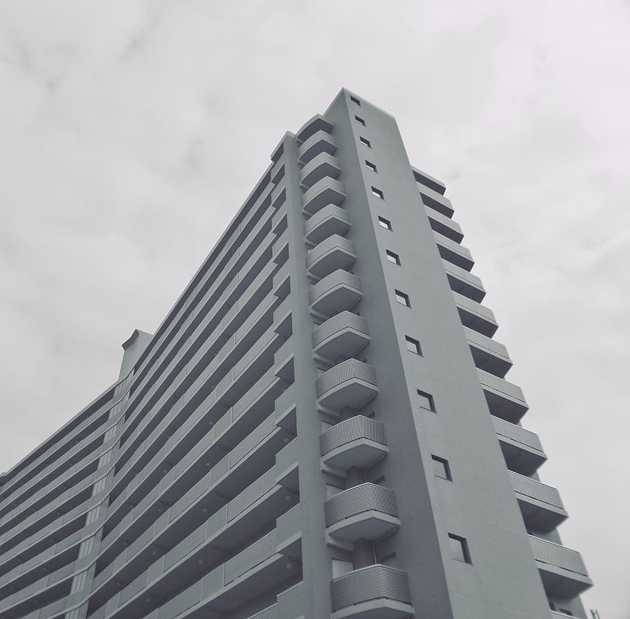 Architecture, Building, Residence, Modern, Grey, Mansion, - Tower Block - HD Wallpaper 