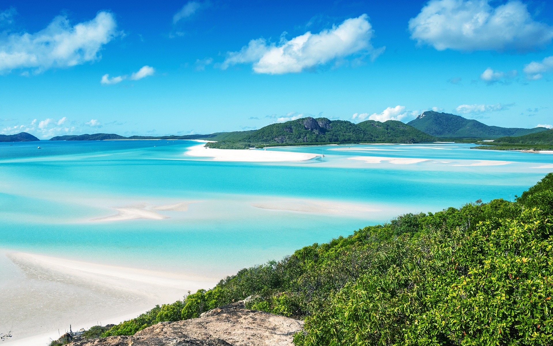Whitsunday Island, Australia, Tropical Island, Great - Whitehaven Beach - HD Wallpaper 