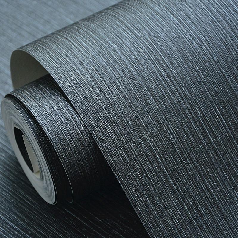 Papier Peint Mur De Parement Gris Foncé - Force