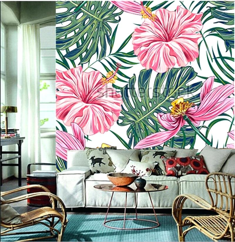 Tropical Wallpaper For Walls Wallpaper Ias Source A - Tropical Wallpaper Pink Flowers - HD Wallpaper 
