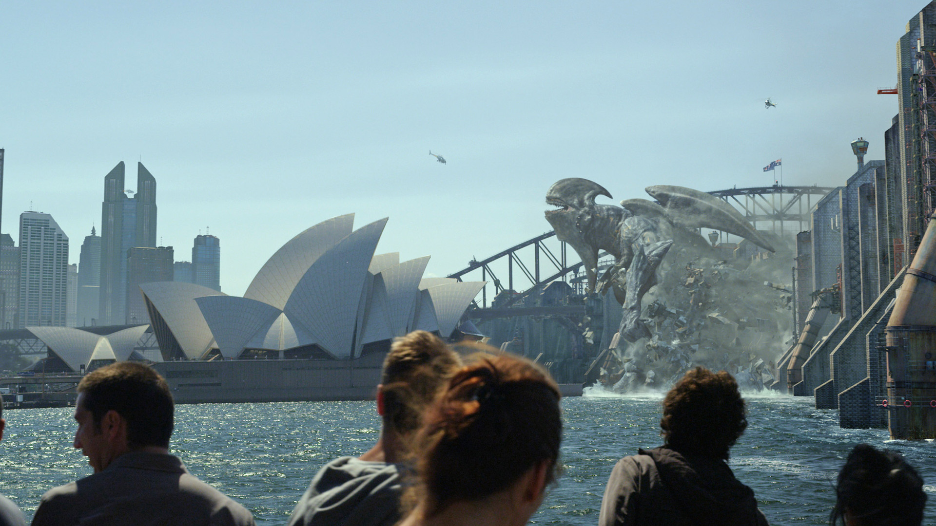 Sydney Kaiju Pacific Rim Wallpaper By Hd Wallpapers - Pacific Rim Kaiju Breaking Through A Wall - HD Wallpaper 