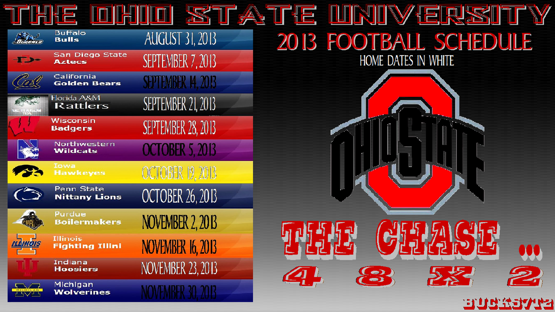 2013 Ohio State Buckeyes Football Schedule - Football Cool Penn State Backgrounds - HD Wallpaper 