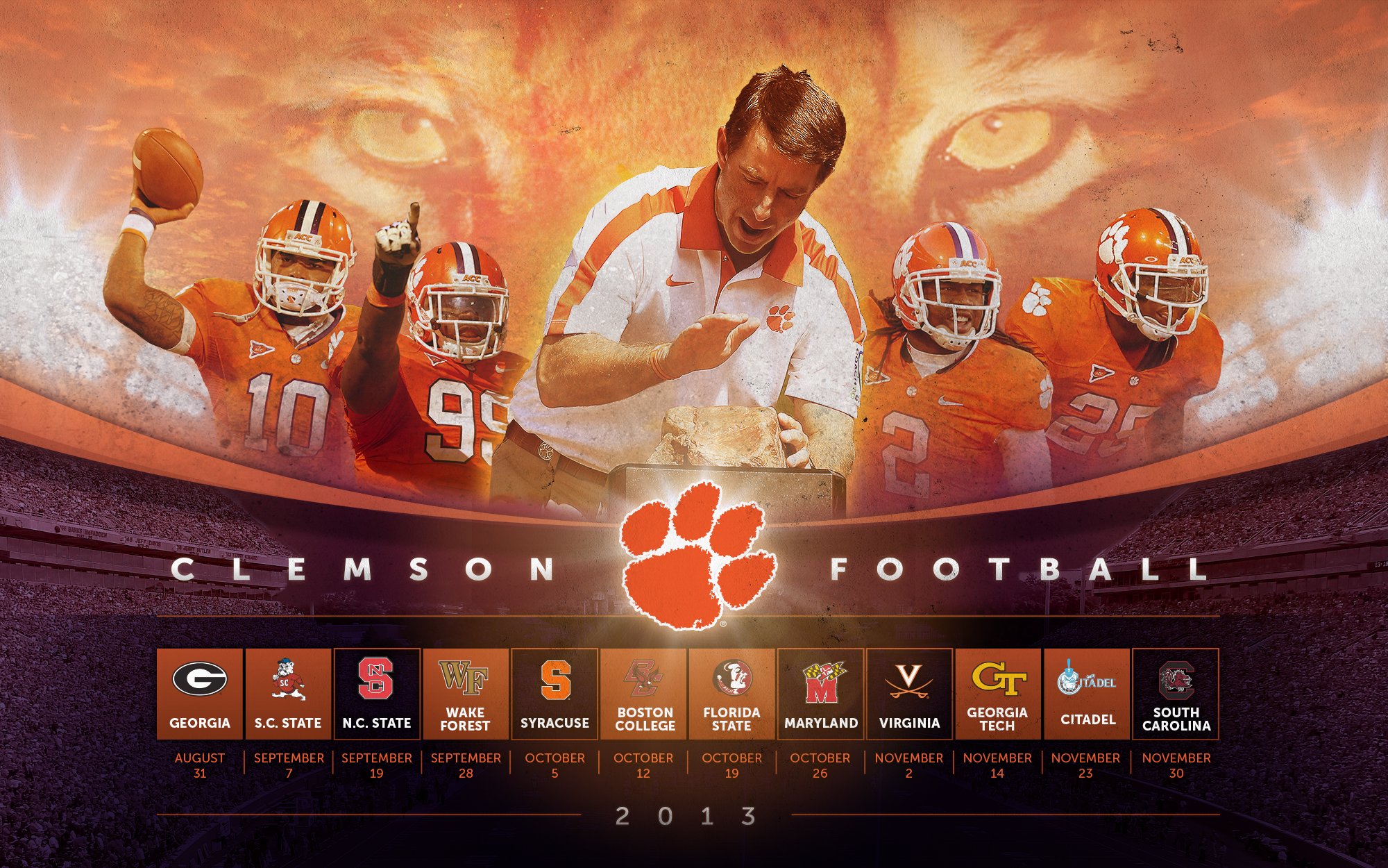 clemson nike wallpaper