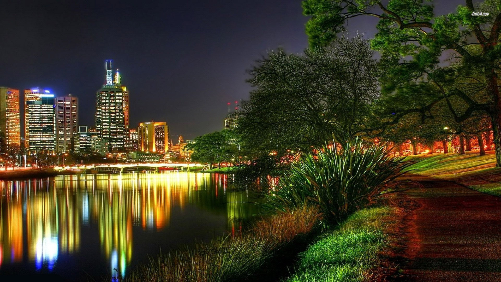 Night Melbourne - HD Wallpaper 
