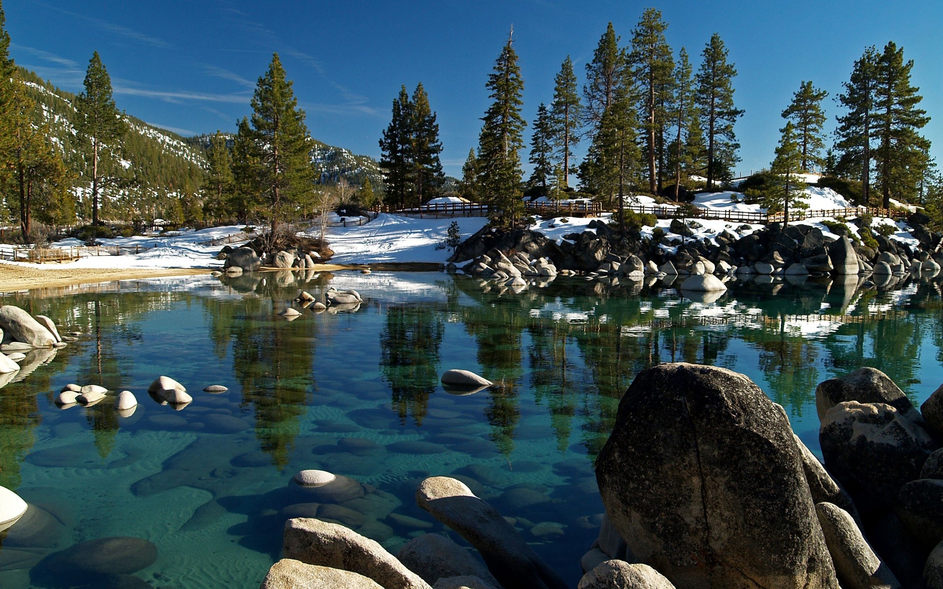 Desktop Backgrounds Lake Tahoe - HD Wallpaper 