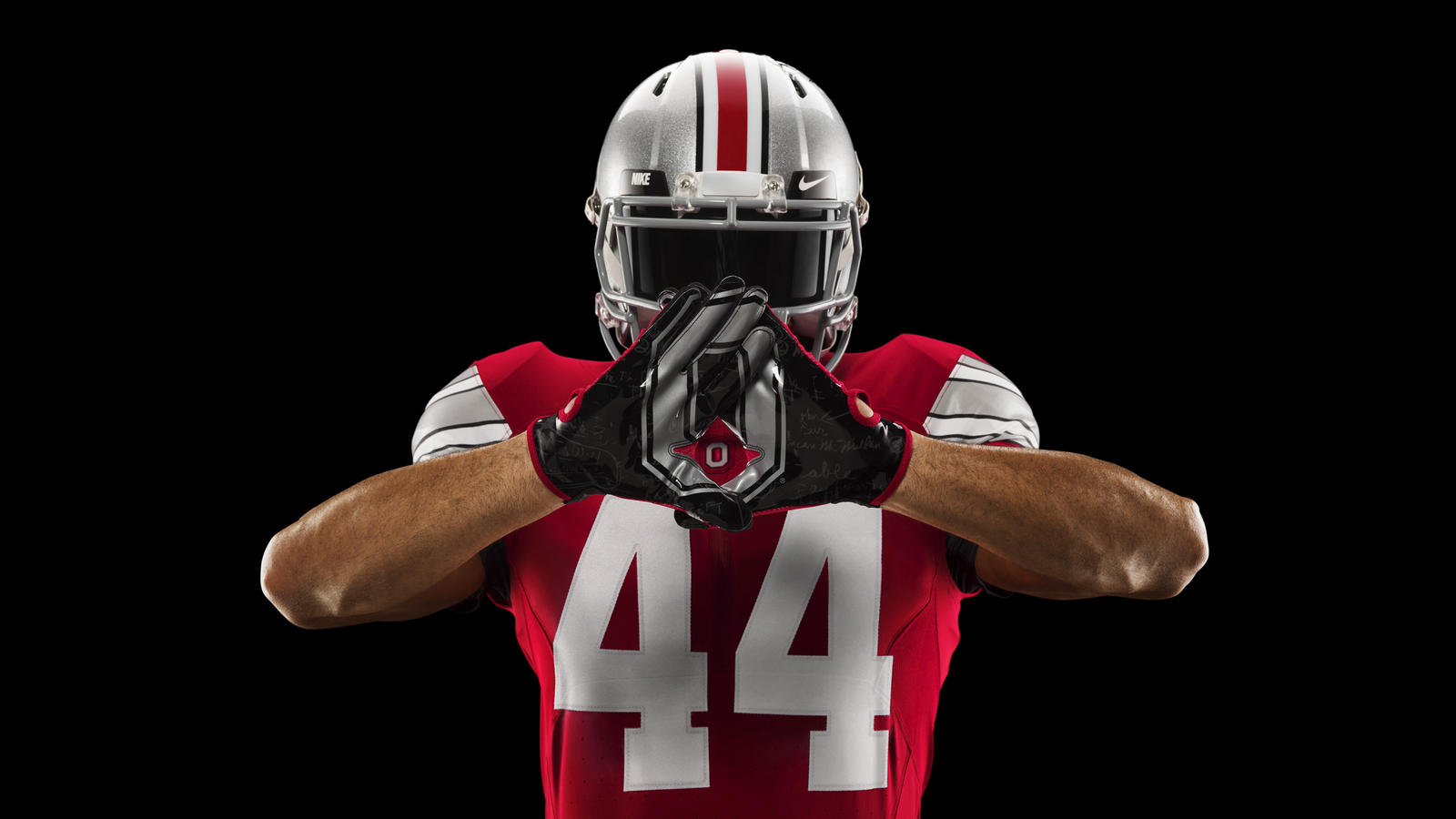 Ohio State Football Player Gloves 1600x900 Wallpaper teahub.io