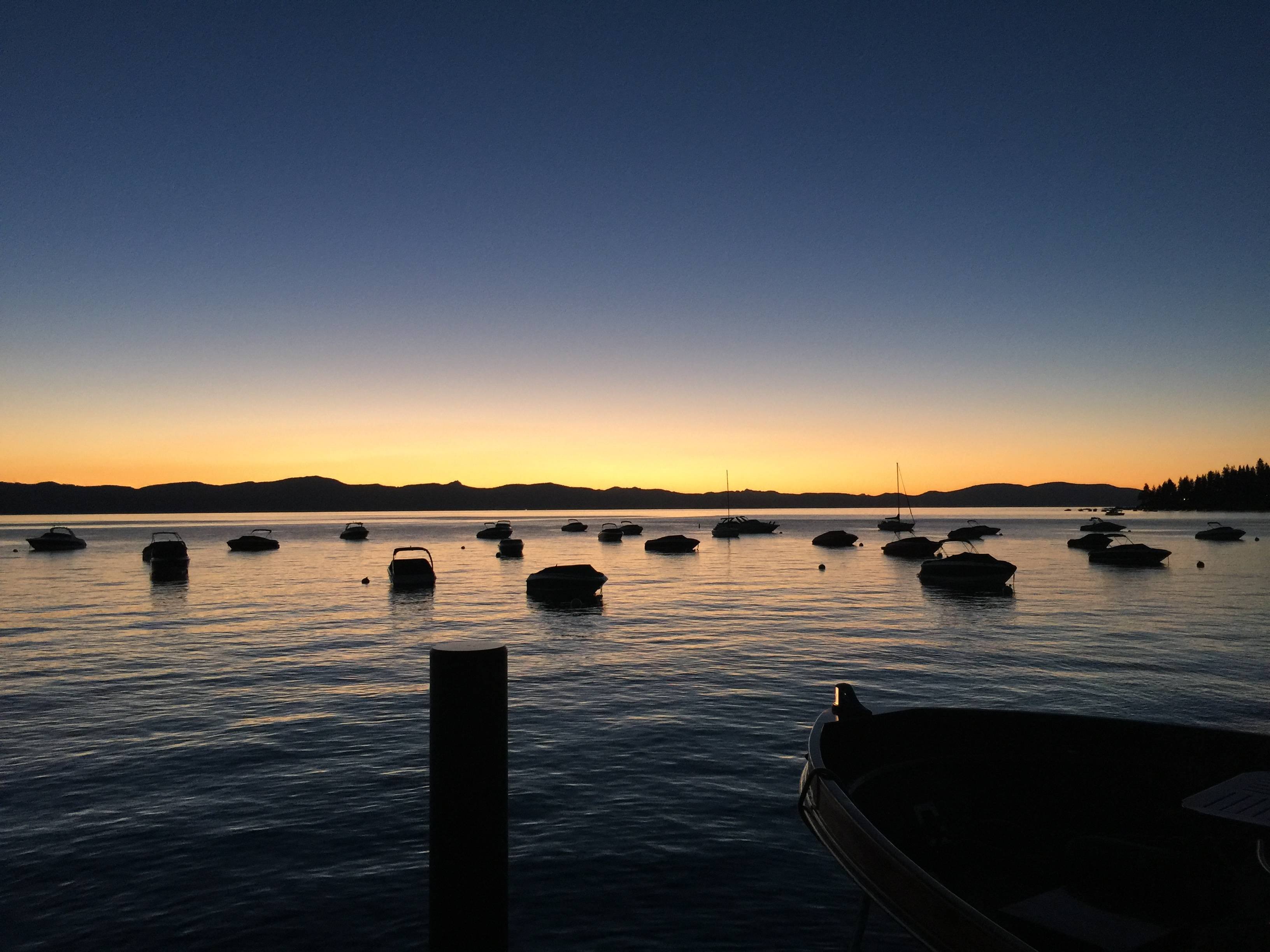 Lake Tahoe Sunset Wallpaper - Sunset - HD Wallpaper 