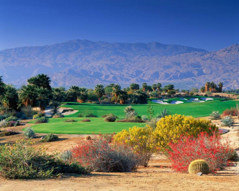 Mountains Golf Course Desert Palm Springs California - Palm Springs Free Coachella Valley - HD Wallpaper 