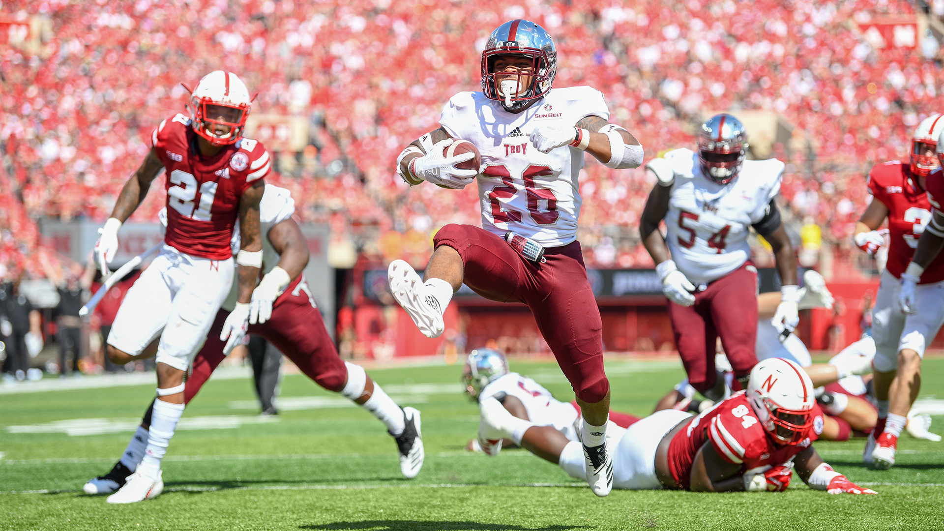 Bj Smith Nebraska - Troy Vs Nebraska 2018 - HD Wallpaper 