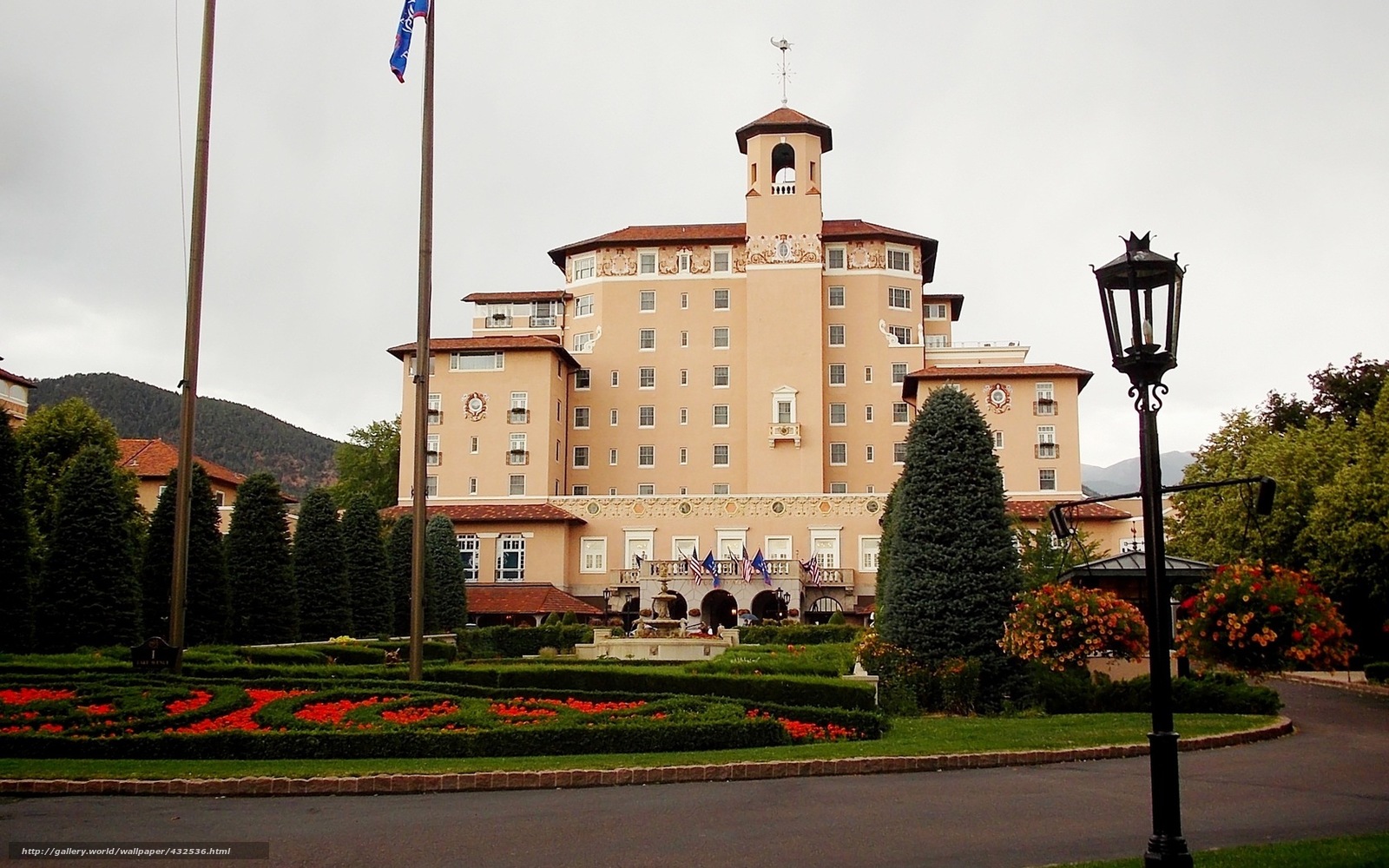 Download Wallpaper Usa, Colorado, Colorado Springs, - The Broadmoor - HD Wallpaper 