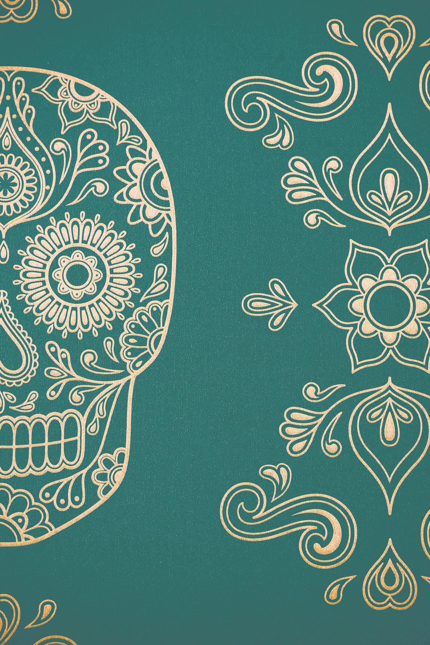Image Of Day Of The Dead Sugar Skull Wallpaper - HD Wallpaper 
