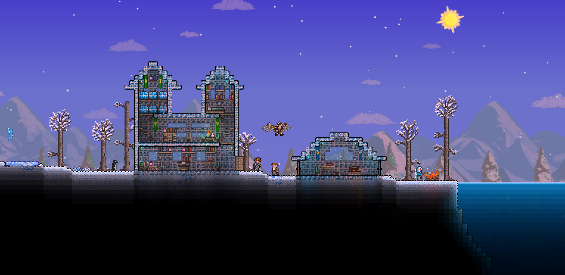 Cool Snow Biome House Terraria Goimages Signs