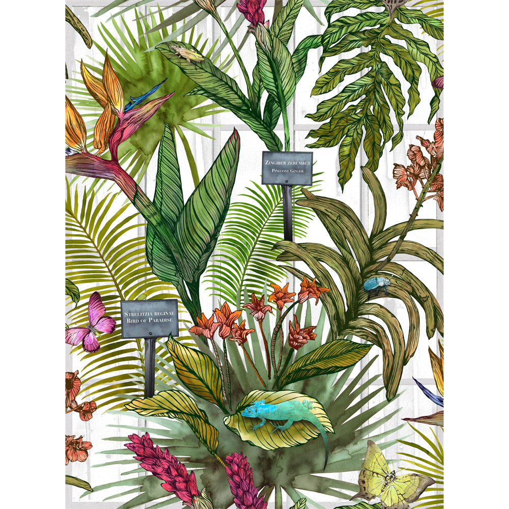 Botanical Print Wallpaper Uk - HD Wallpaper 