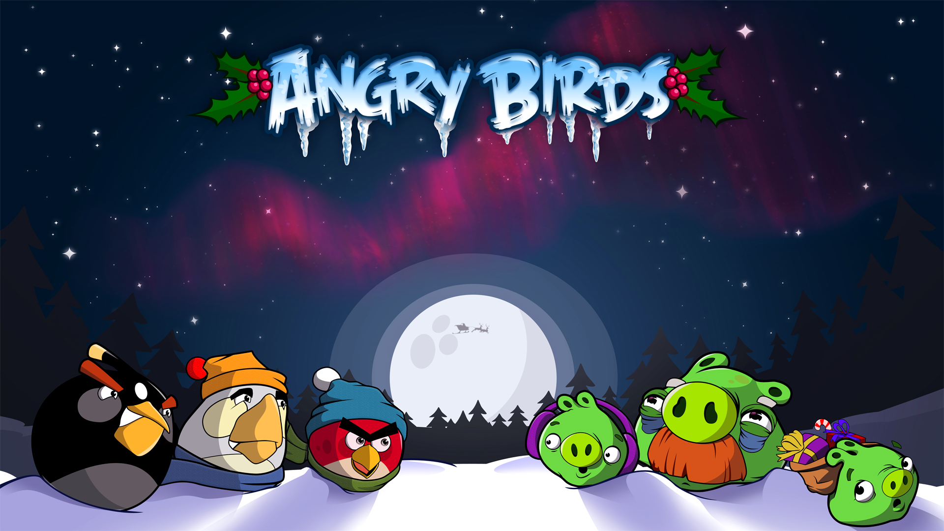 Angry Birds Seasons Season's Greedings - HD Wallpaper 