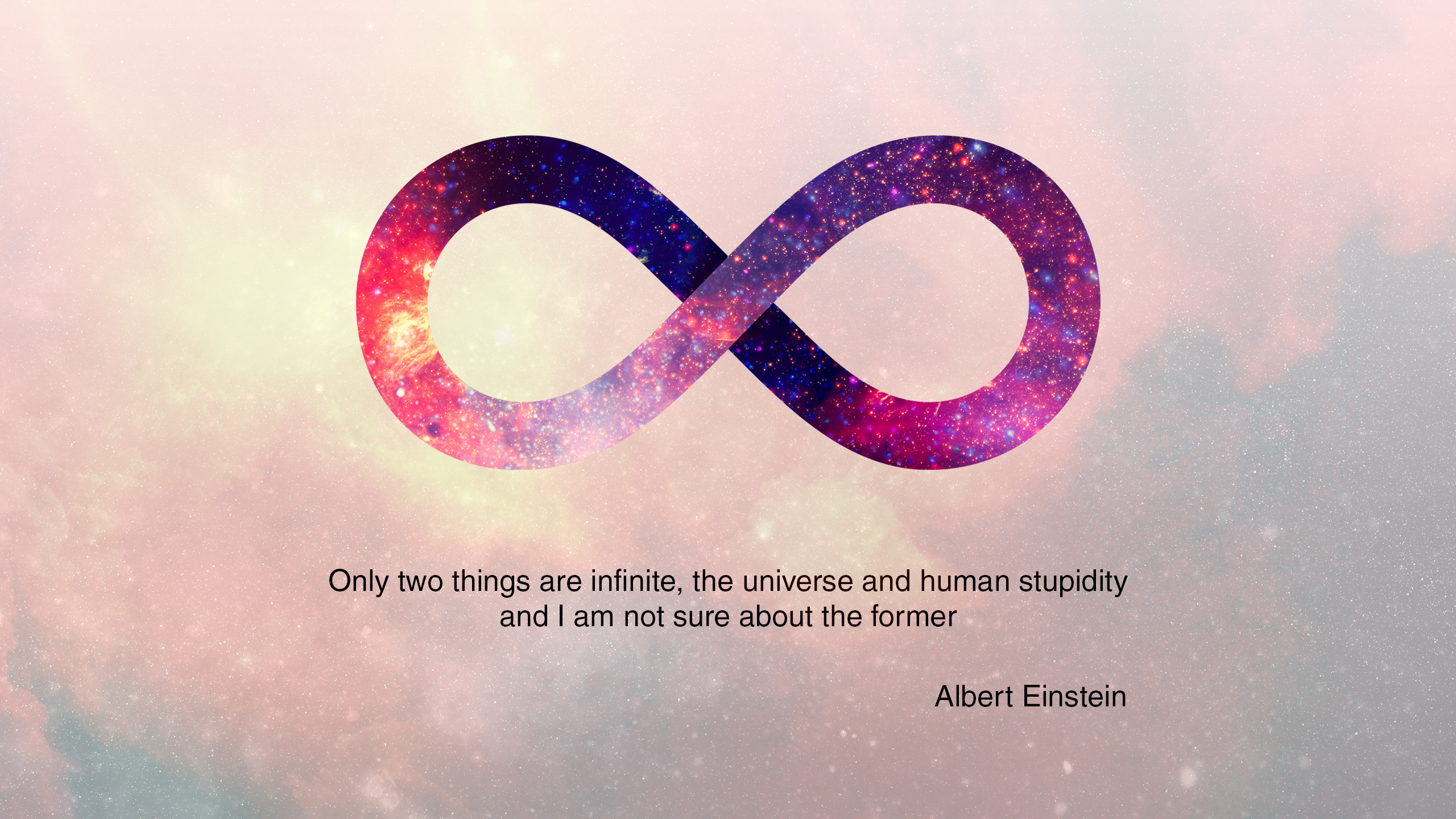 Albert Einstein Â - Galaxy Desktop Wallpaper Hd With Quotes - HD Wallpaper 