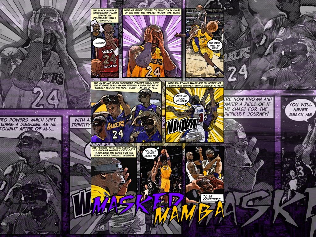 Kobe Bryant Masked Mamba Wallpaper Preview - Kobe Bryant Mask Of Mamba - HD Wallpaper 