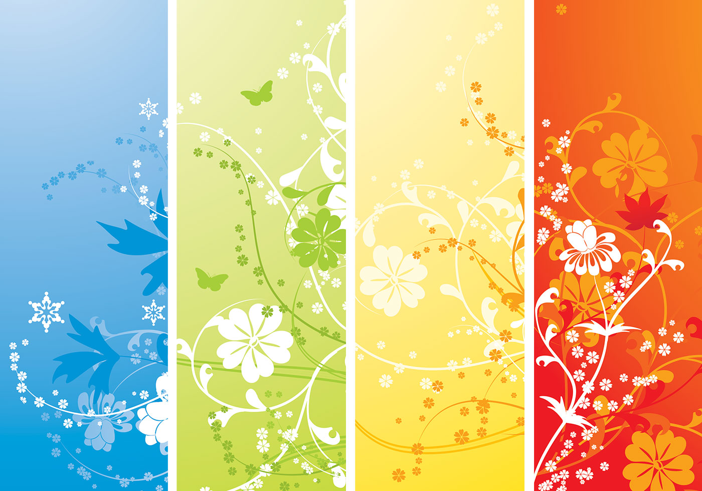 Four Seasons Photoshop Wallpaper Pack - Four Seasons In Mongolia - HD Wallpaper 