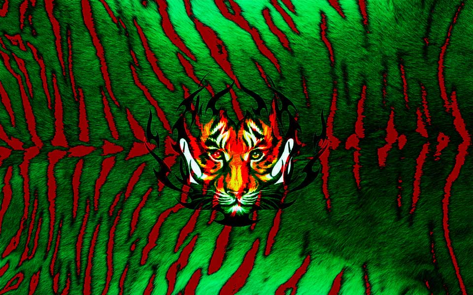Bangladesh Flag Hd Quality Photos - Bangladesh Flag With Tigers - 960x600  Wallpaper 