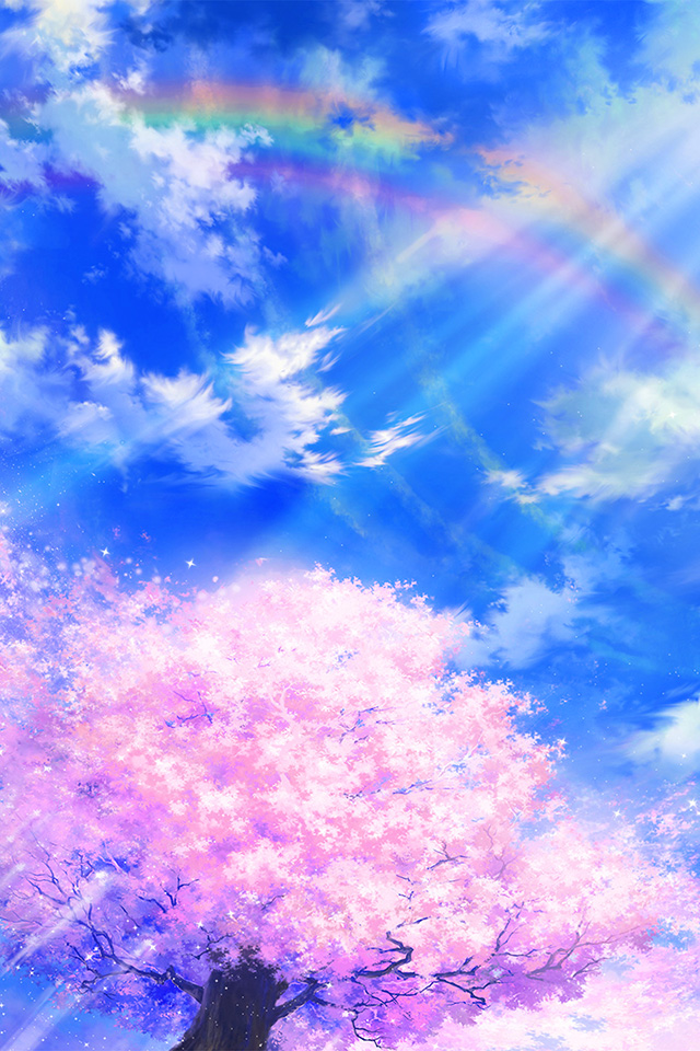 Anime Sky Blue Wallpaper Hd - HD Wallpaper 