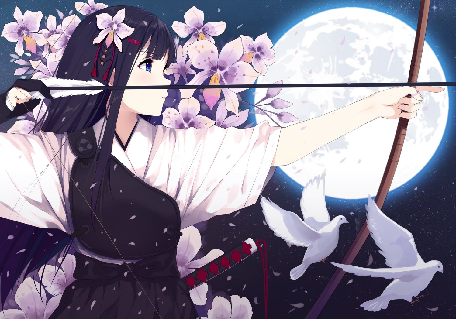 Archer Anime Girl With Bow And Arrow 1500x1050 Wallpaper teahub.io