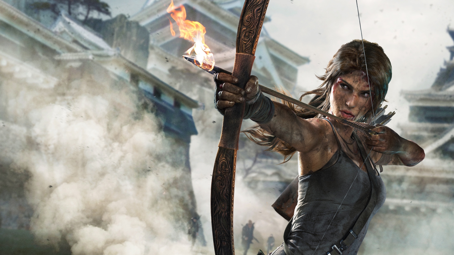 Wallpaper Lara Croft Bow Arrow Tomb Raider - Tomb Raider 2013 Wallpaper Hd - HD Wallpaper 