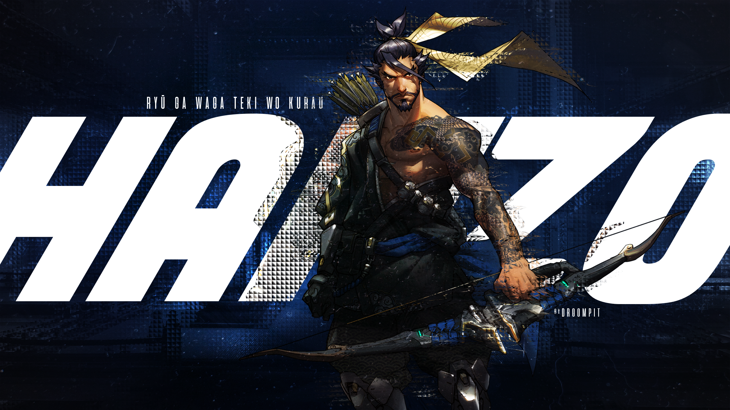 Overwatch, Hanzo, Bow, Arrows - Overwatch Hanzo Wallpaper Hd - HD Wallpaper 