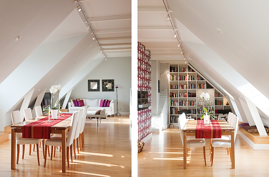 Dining Room Red White - HD Wallpaper 