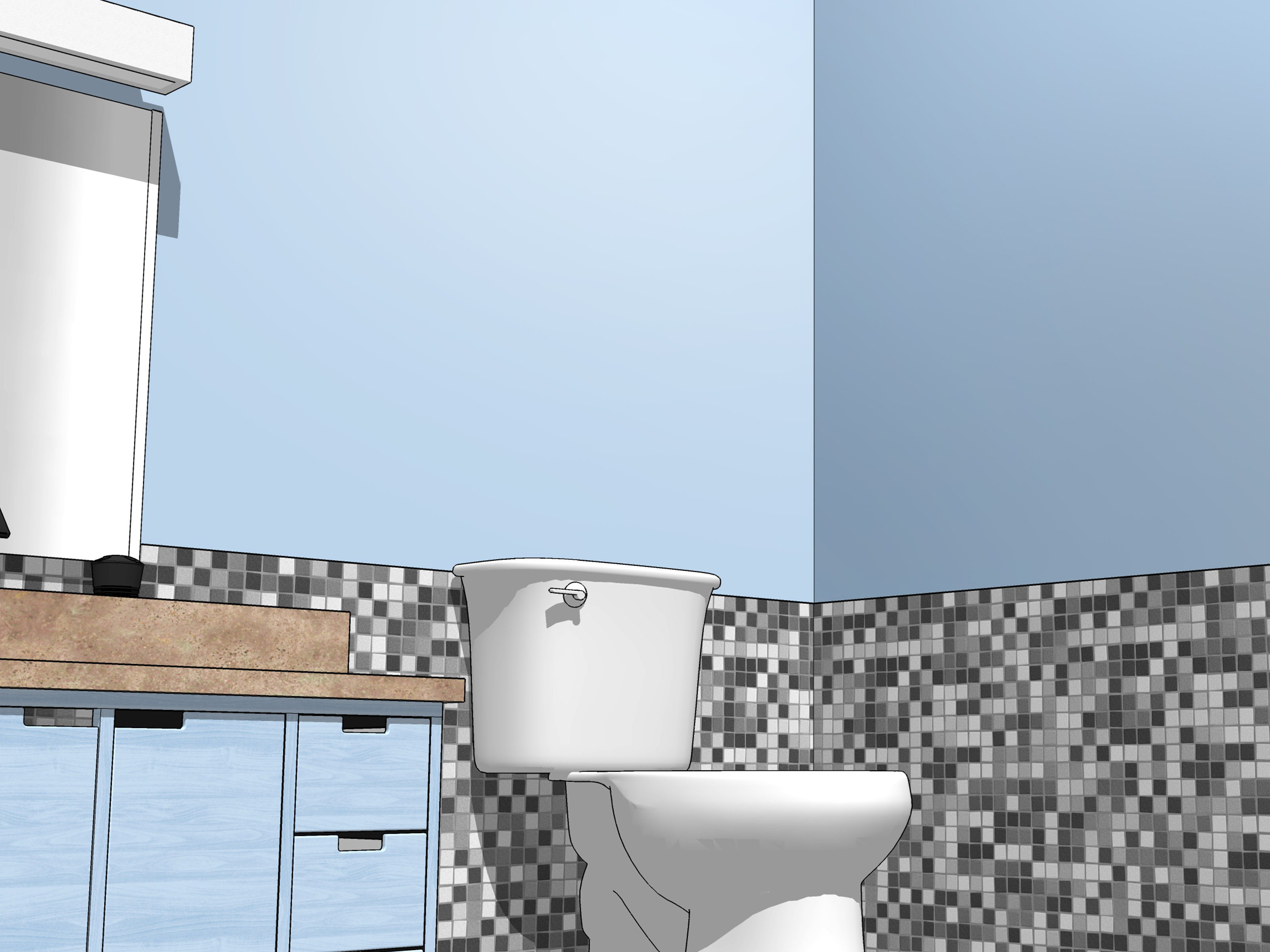 Image Titled Paint A Bathroom Step - Wall Painting For Washroom - HD Wallpaper 