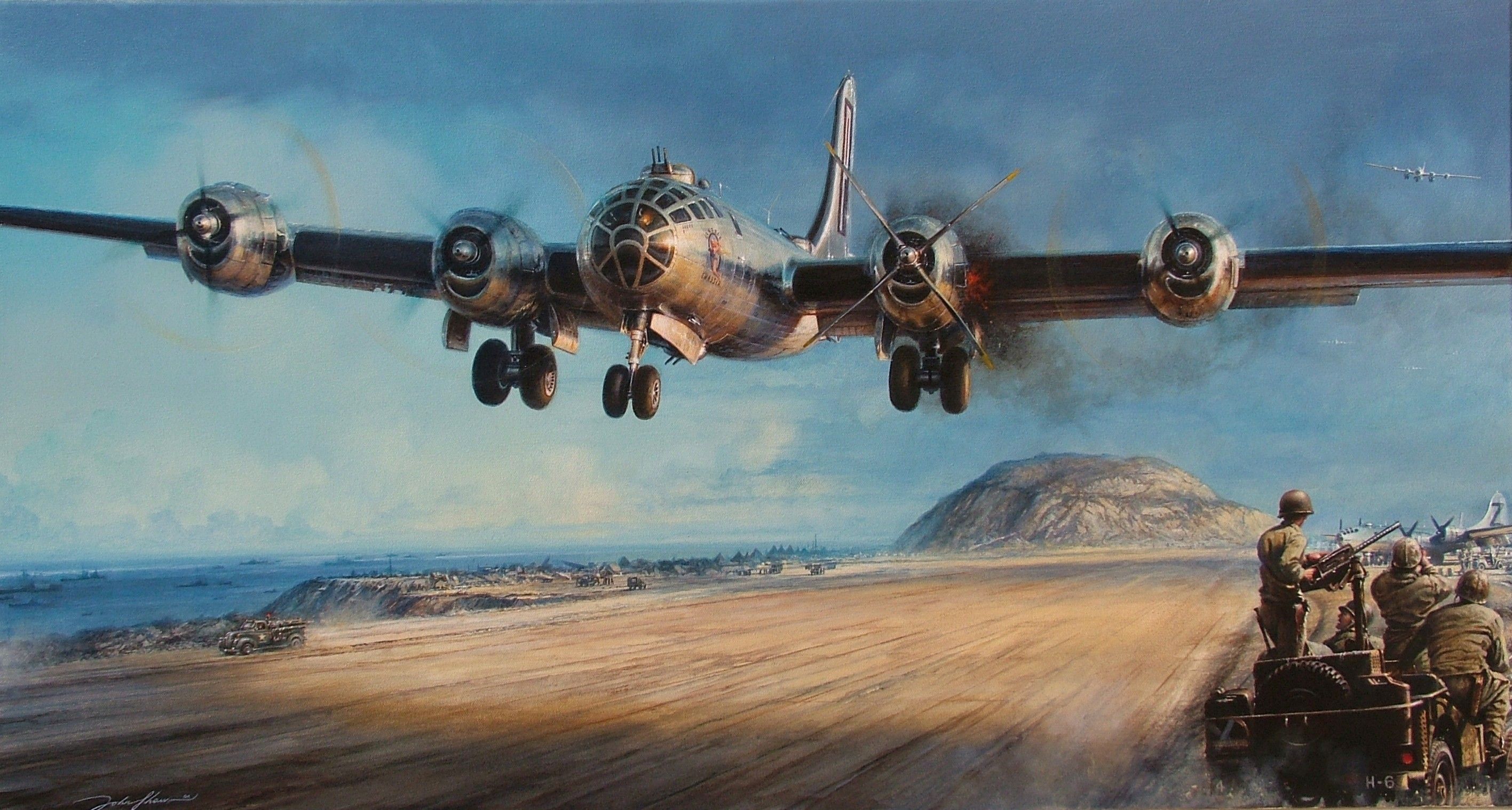 Art, Islands, Landing, Padded - B 29 Iwo Jima - HD Wallpaper 