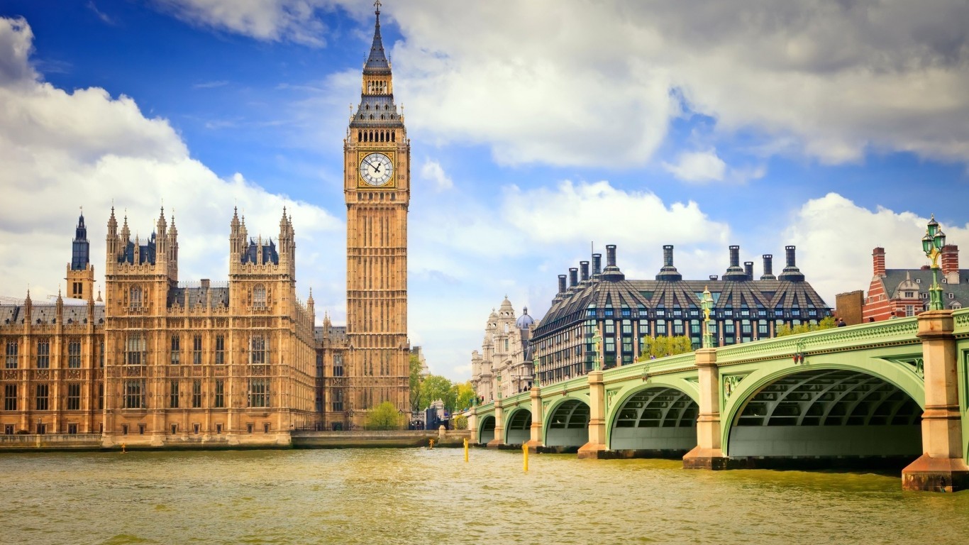 United Kingdom, London, Bridge, Big Ben, River - HD Wallpaper 