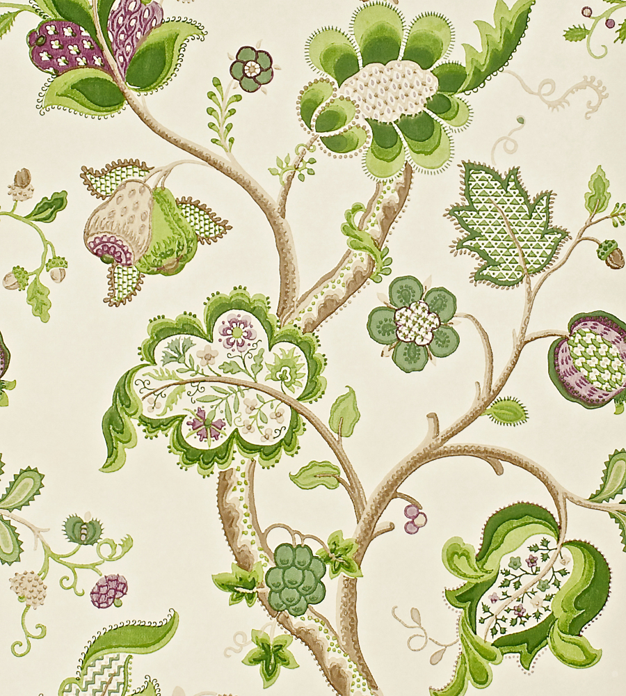 Sanderson Wallpaper Vintage Roslyn - HD Wallpaper 