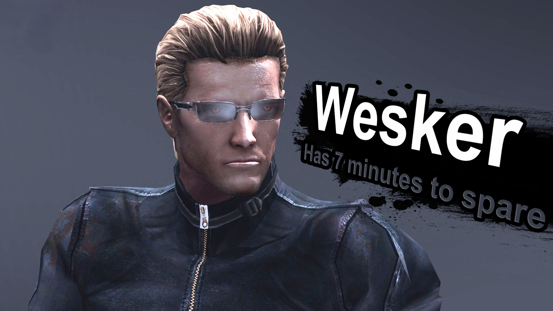 Wesker Has7 Minutes To Spare Super Smash Bros - Man - HD Wallpaper 