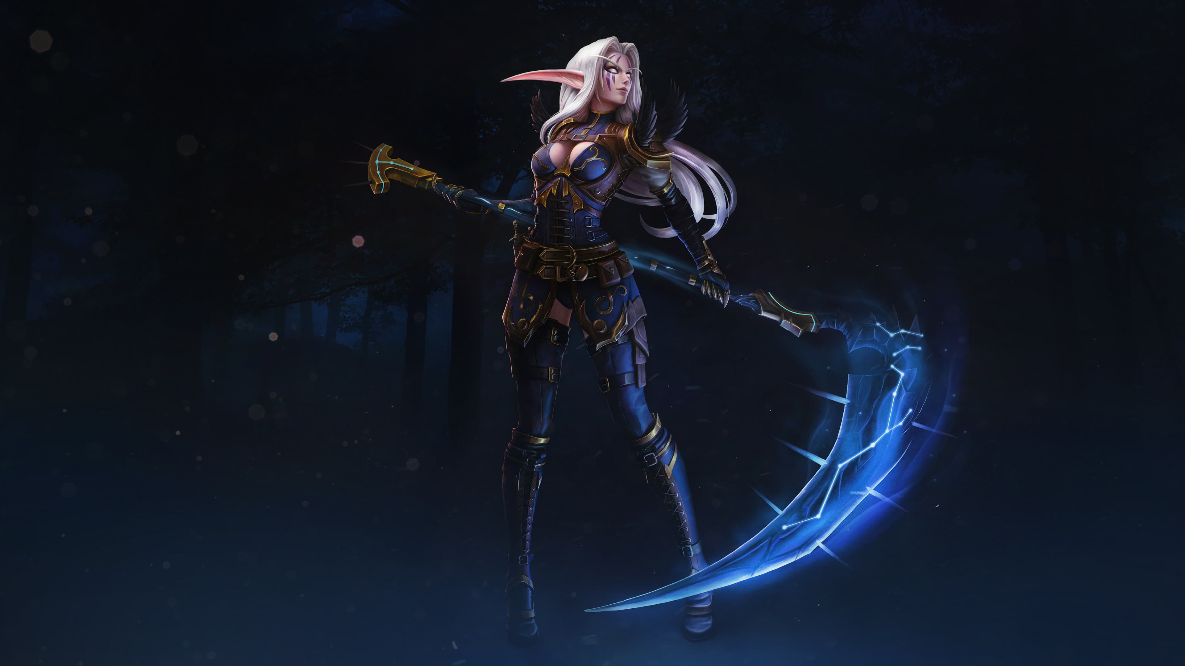 World Of Warcraft Night Elf Scythe Uhd 4k Wallpaper - 3840x2160 Wallpaper - World Of Warcraft Night Elf Scythe Uhd 4k Wallpaper - 3840x2160 Wallpaper -