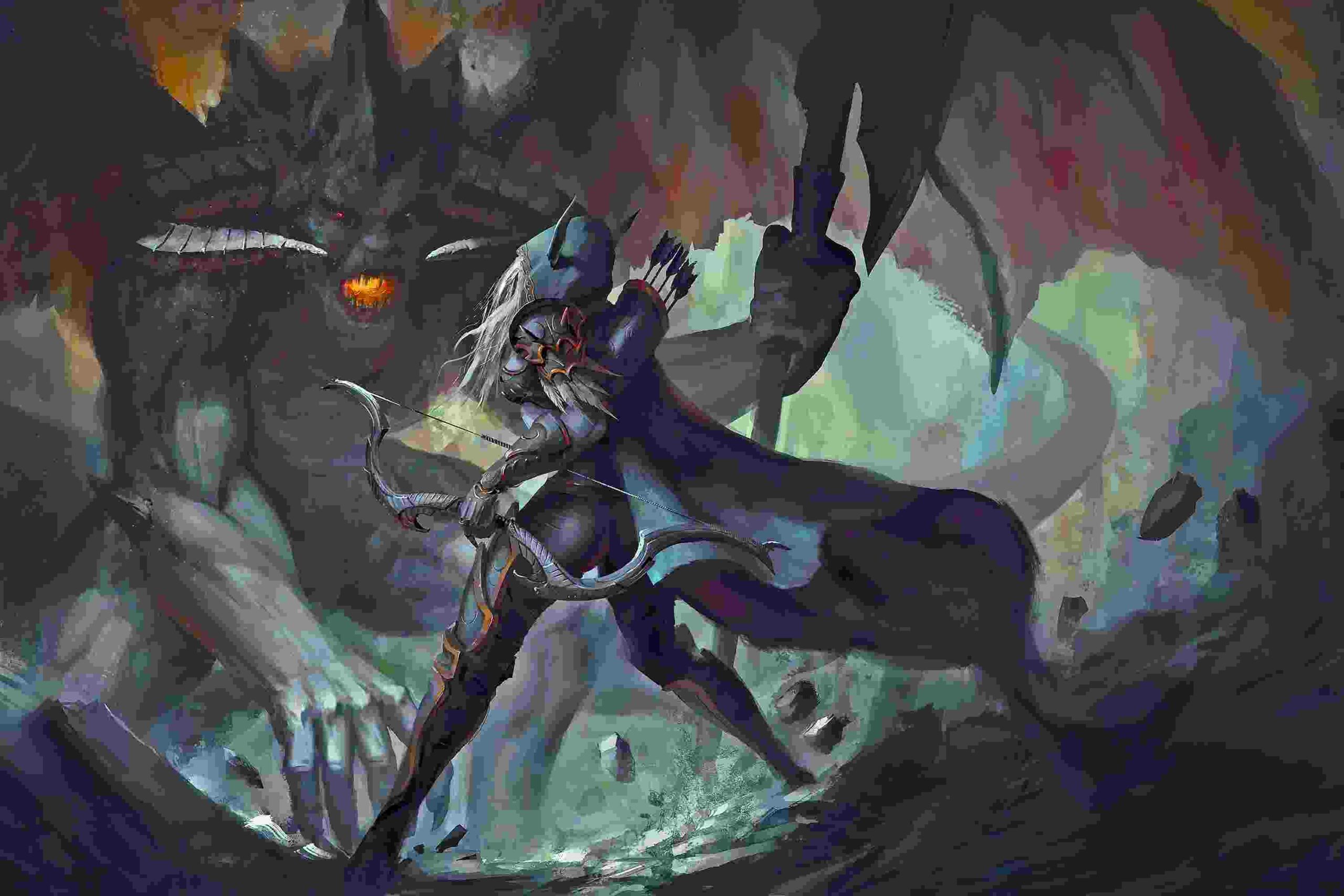 Dark Elf Wallpaper - HD Wallpaper 