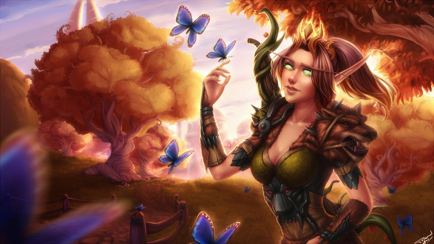 Blood Elf World Of Warcraft Artwork - HD Wallpaper 