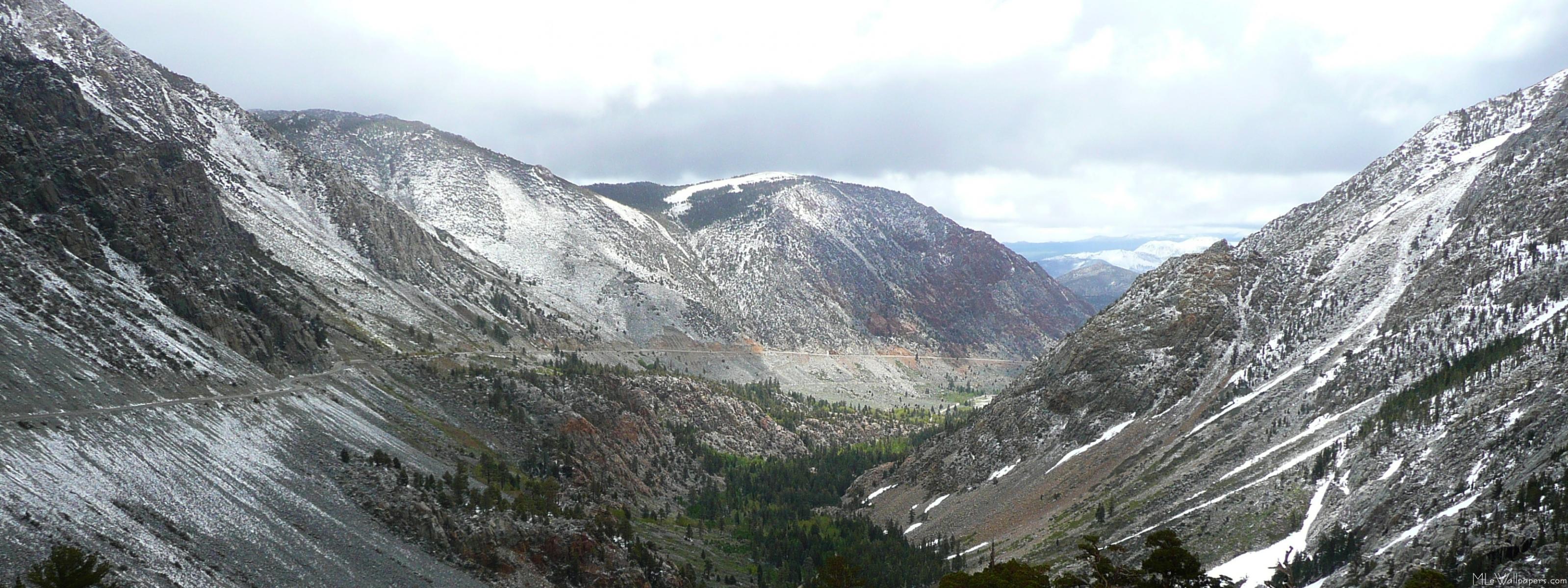Driving Through The Snowy Sierra Nevada Mountains - Sierra Nevada From Est Of Tioga Pass - HD Wallpaper 