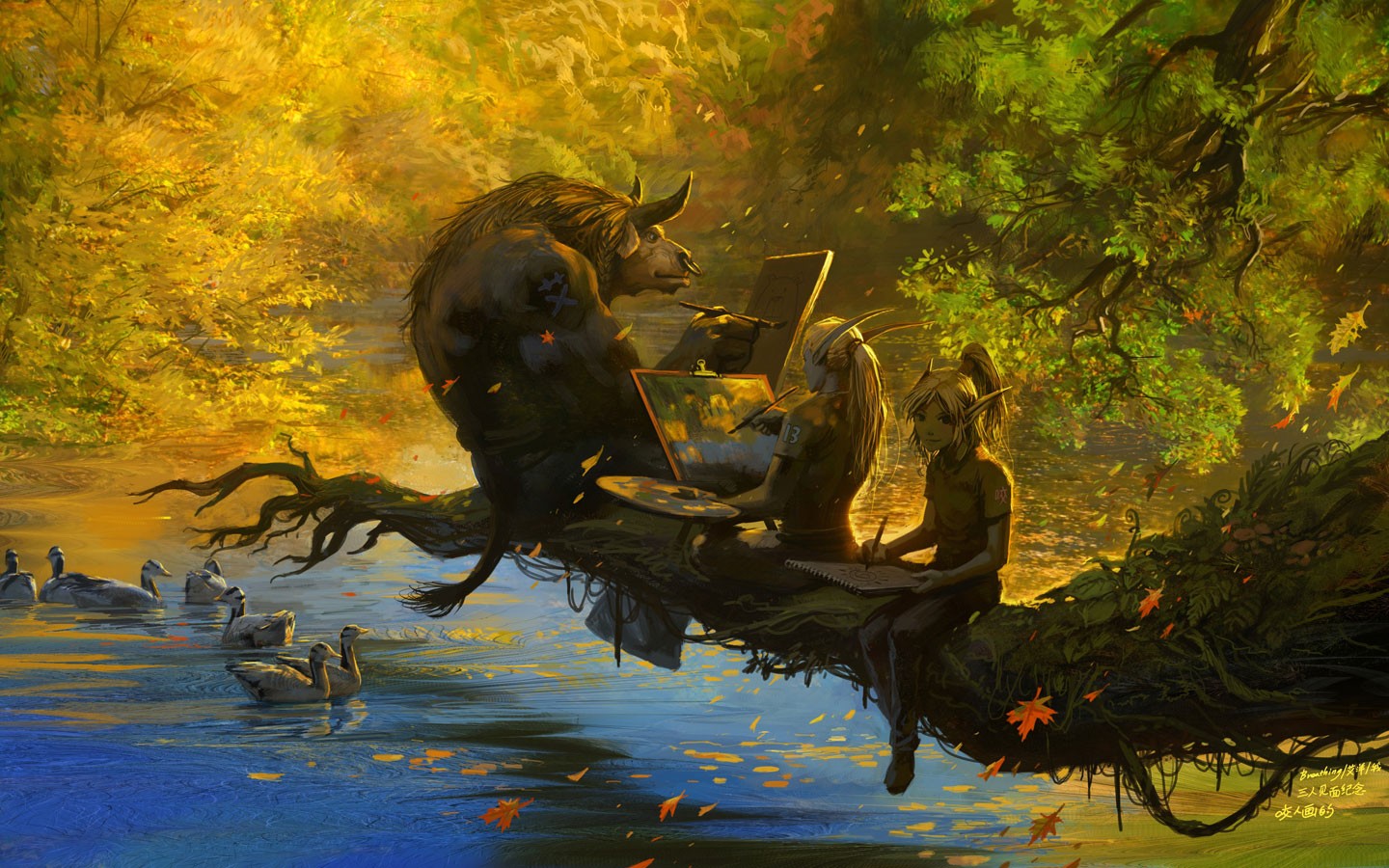 Wallpaper - World Of Warcraft Autumn - HD Wallpaper 