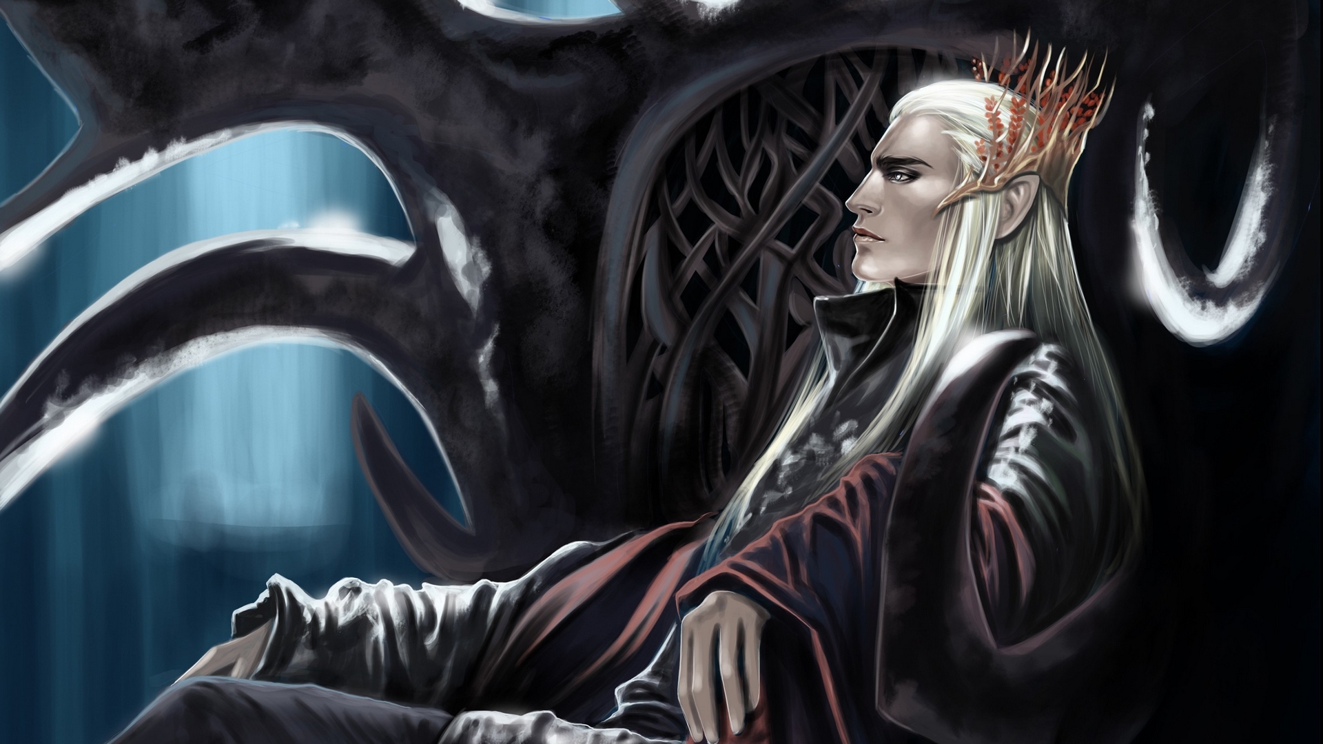 Elf Lord Fantasy Art - HD Wallpaper 