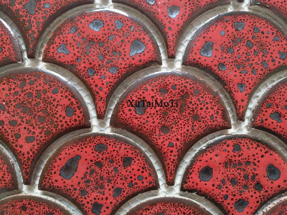 Backsplash Red Mosaic - HD Wallpaper 