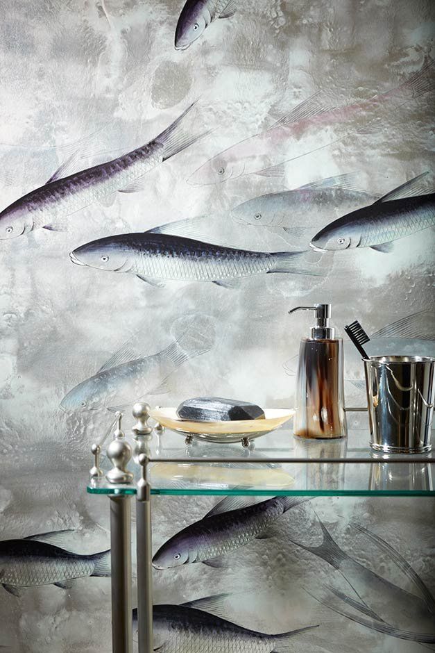 De Gournay Wallpaper Fish - HD Wallpaper 