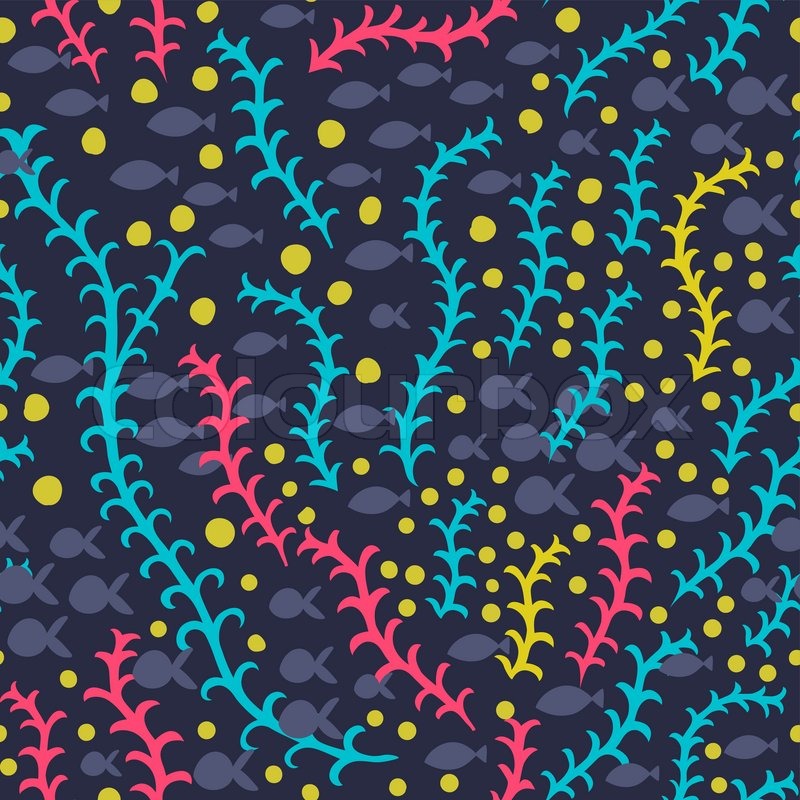 Under The Sea Pattern Background - HD Wallpaper 