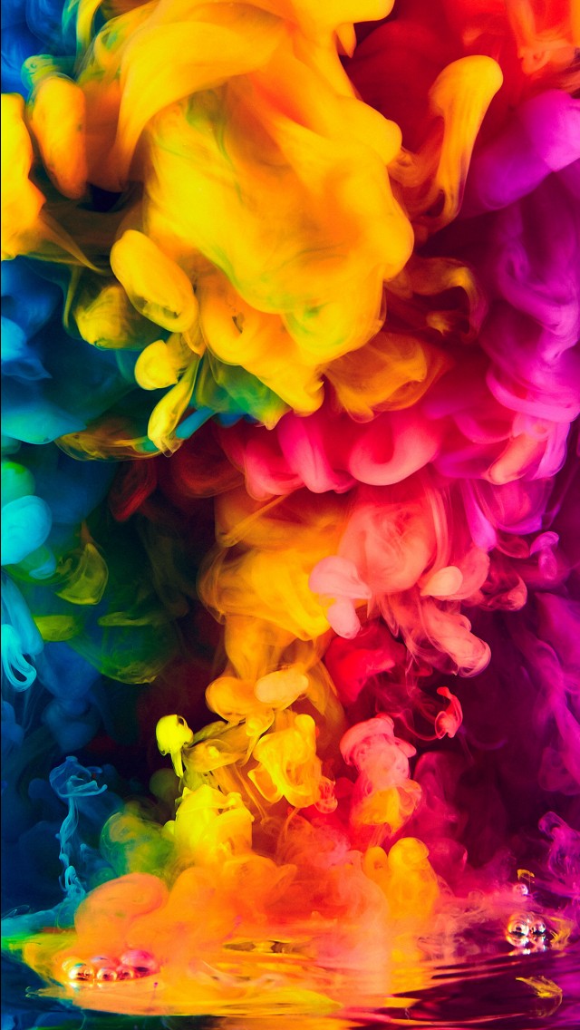Colorful Smoke Wallpaper 4k - 640x1136 Wallpaper 