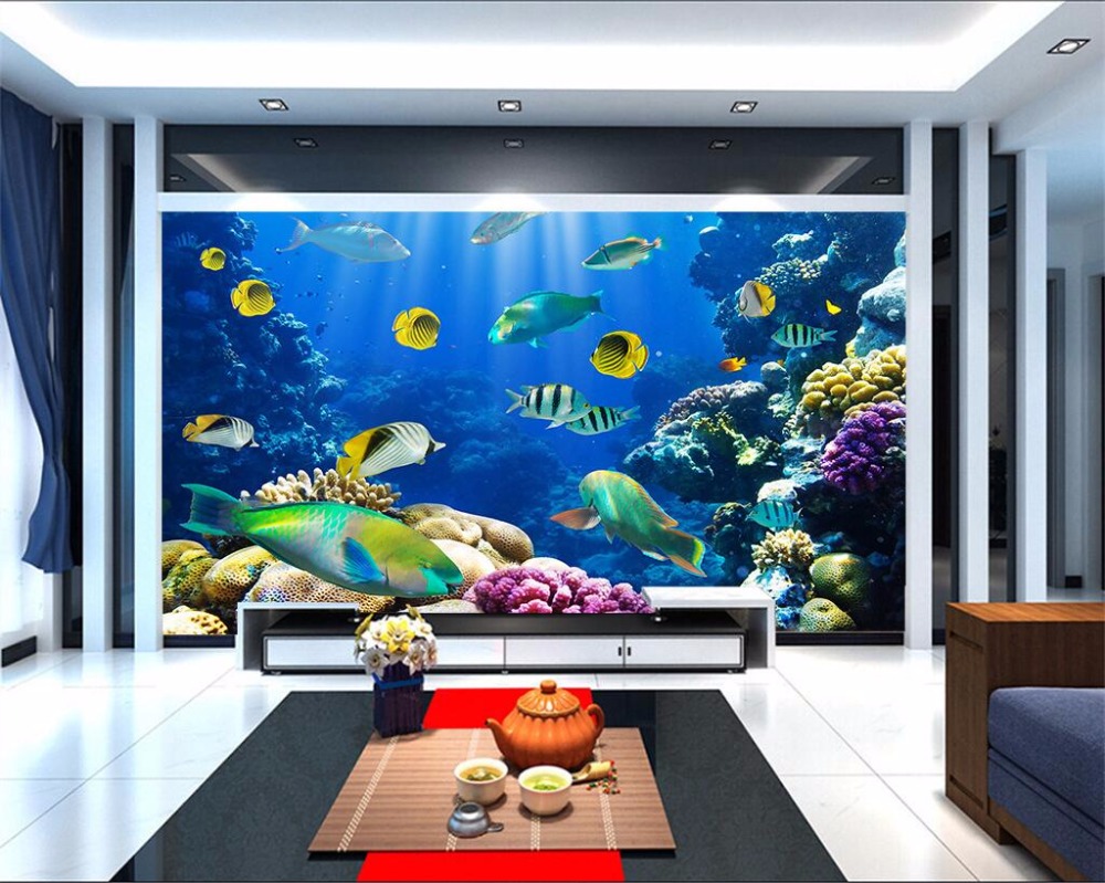 3d Wallpaper Fish Aquarium - HD Wallpaper 