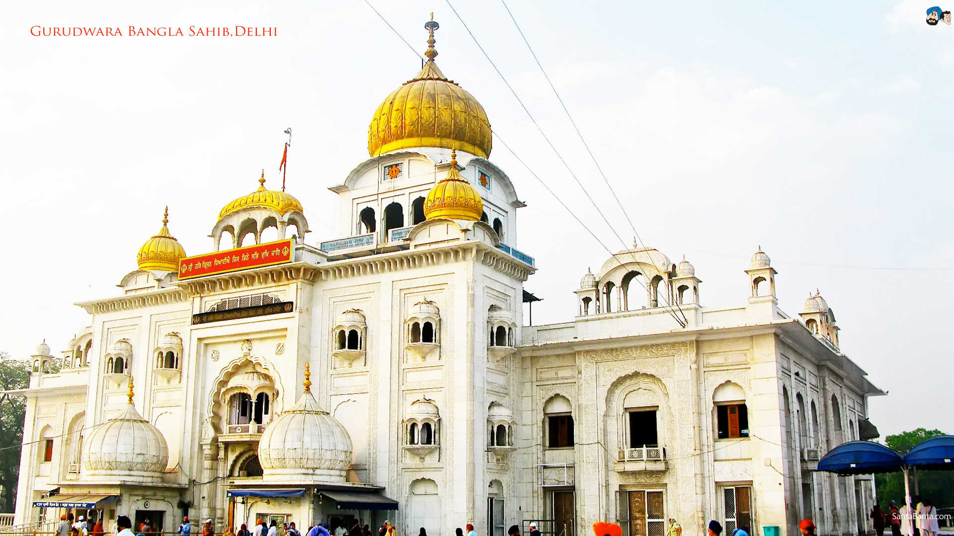 Gurudwara Sri Bangla Sahib, New Delhi - Gurudwara Bangla Sahib - HD Wallpaper 