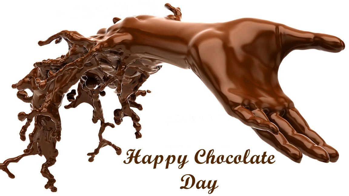 Happy Chocolate Day Text - HD Wallpaper 
