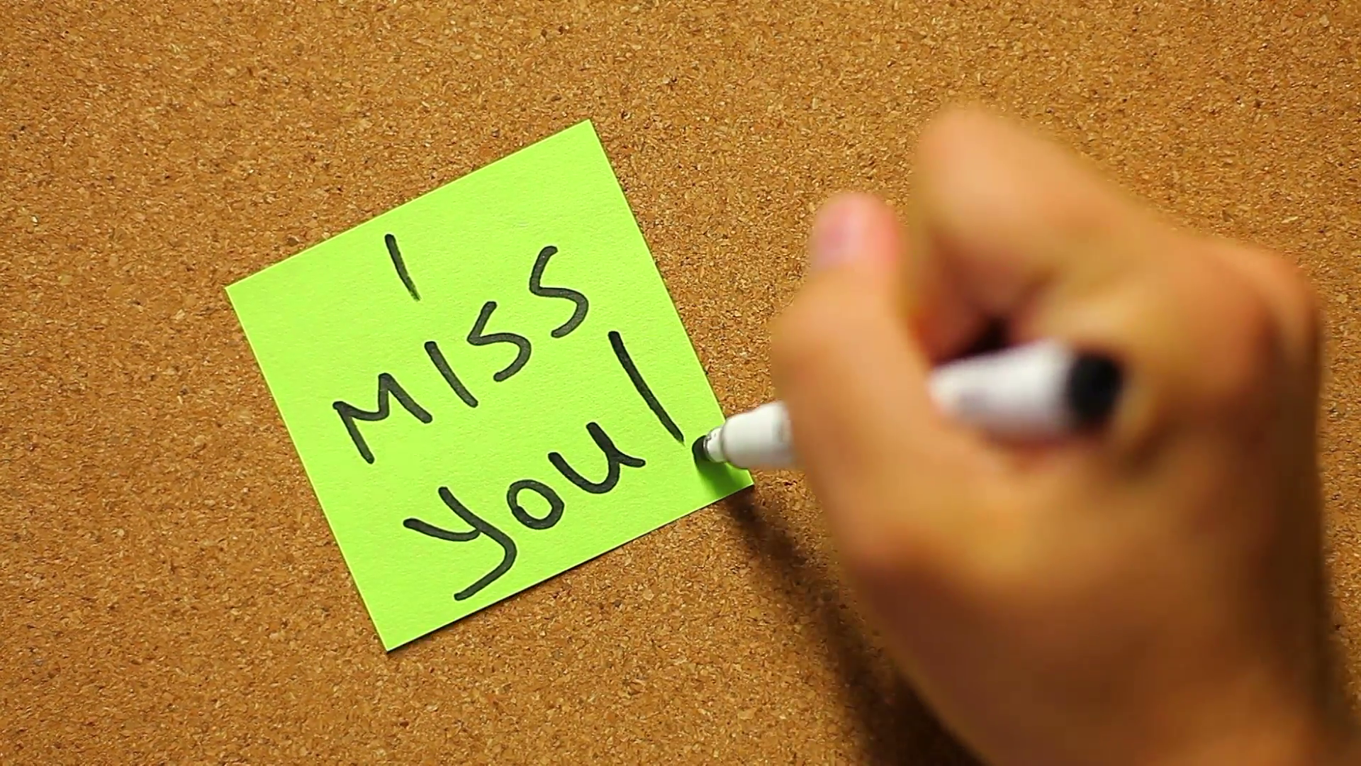 Hand Written Miss You Note - HD Wallpaper 