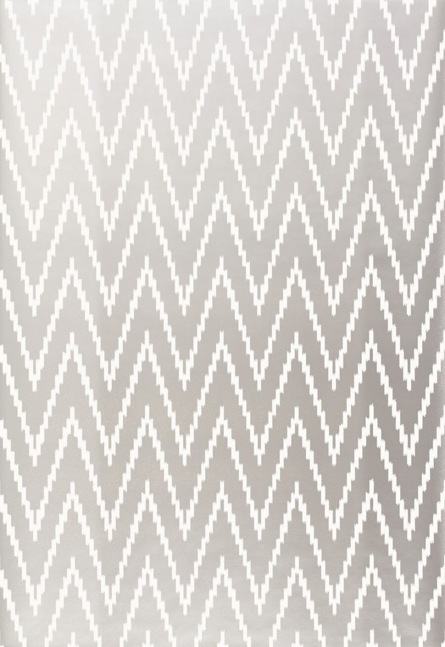 Schumacher Kasari Ikat Wallpaper Silver - Patterns For South America - HD Wallpaper 