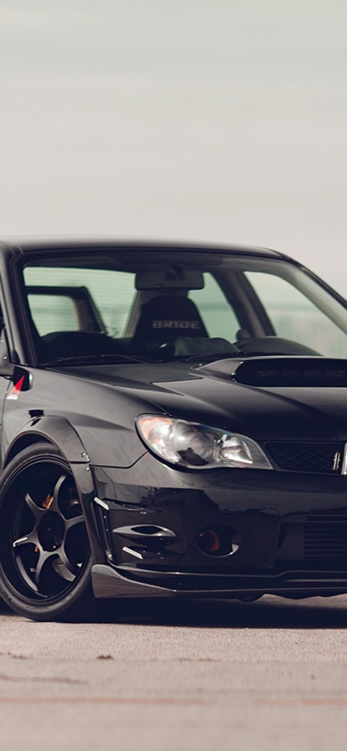 Subaru Impreza Wrx Sti, Black, Front View, Cars - Subaru Impreza Wrx Sti Black - HD Wallpaper 